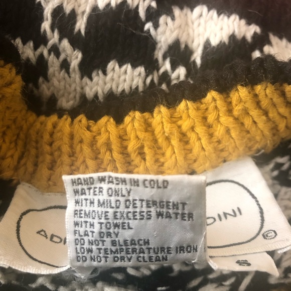 VTG ‘90s Adrienne Vittadini Sport Houndstooth Design Ramie Cotton Sweater Sz S - Picture 10 of 12